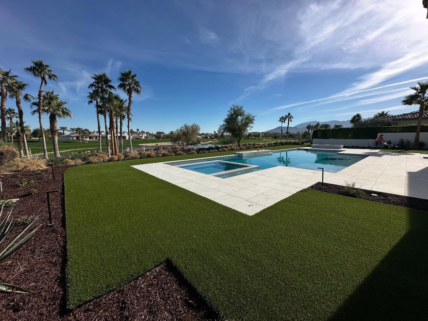 Pine Pro Pool SIde Turf Installation La Quinta, CA. Artificial Grass Replacement, Los Angeles Artificial Grass Cleaning